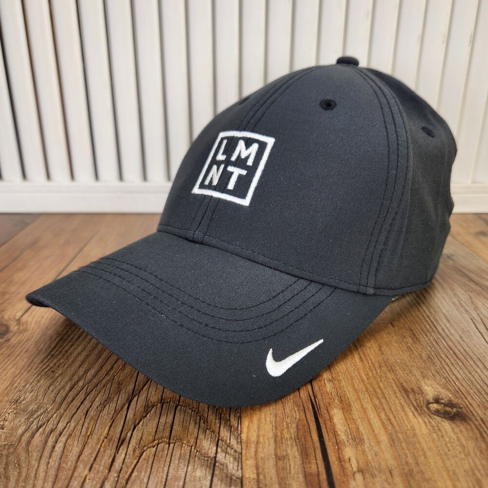 Nike Dri-Fit Legacy91 LMNT Stay Salty Golf Cap Black White Strapback Sports Hat